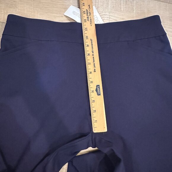 CHICOS WOMENS BLUE PERFECT STRETCH 2.5 JOSIE SLIM ANKLE US SIZE 14 PANTS - Picture 6 of 14